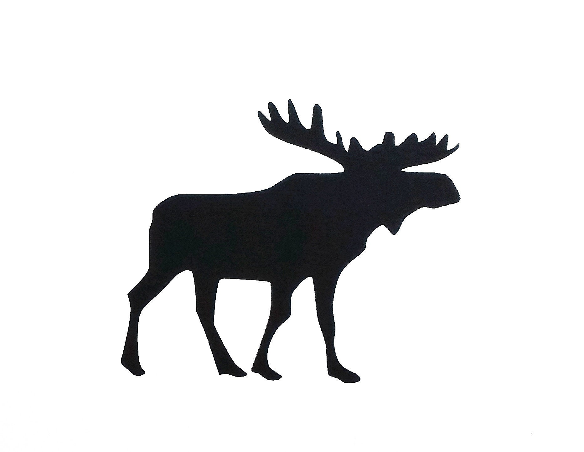 MOOSE Vinyl Decal Woodland Wildlife Sticker Moose Etsy