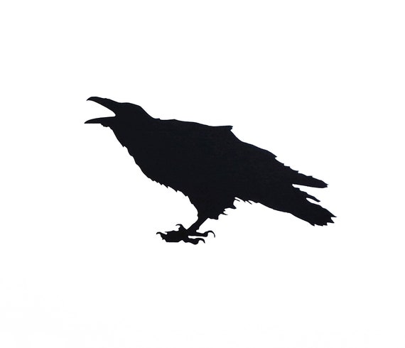 Raven Silhouette Die Cut Vinyl Decal Sticker Decals City