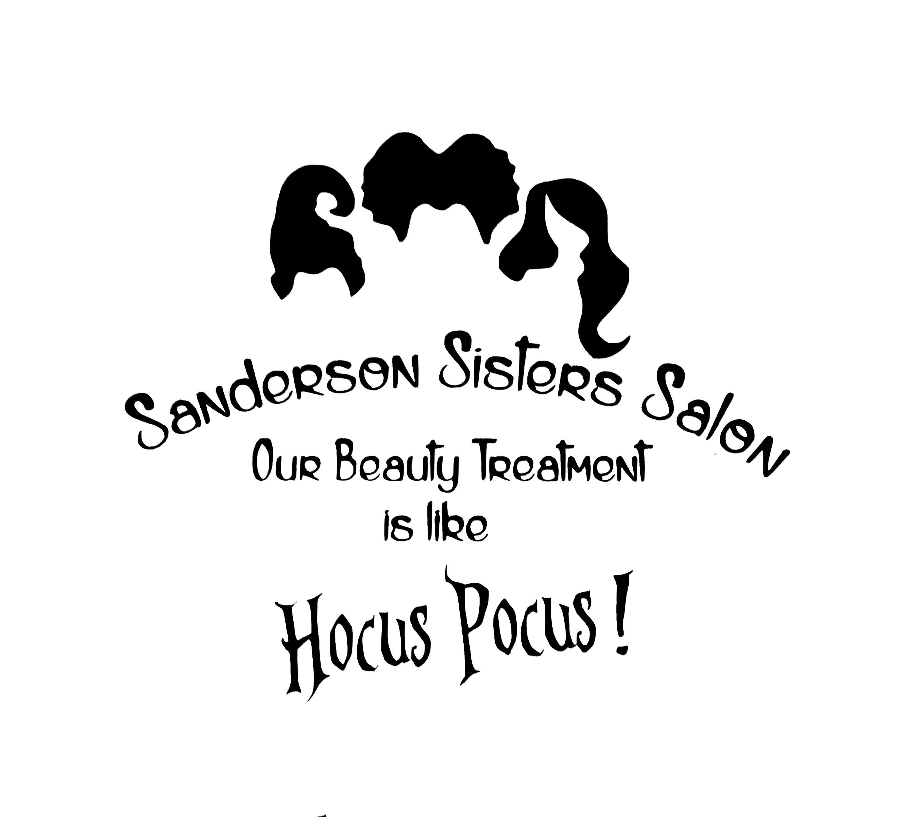 SANDERSON SISTERS Salon Decal Halloween Decal Hocus Pocus Etsy UK