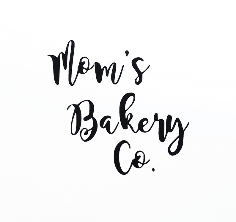 MOM'S BAKERY CO Vinyl Decal Bakery Sticker Farmhouse - Etsy