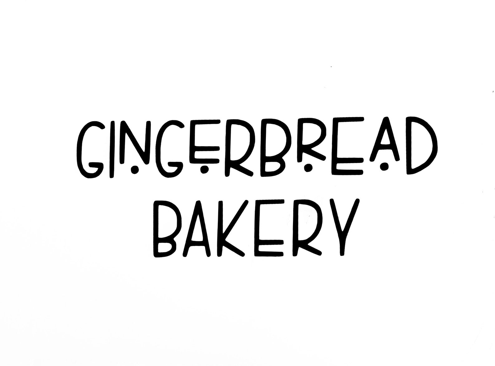 GINGERBREAD BAKERY Vinyl Decal Christmas Decor Gingerbread Etsy