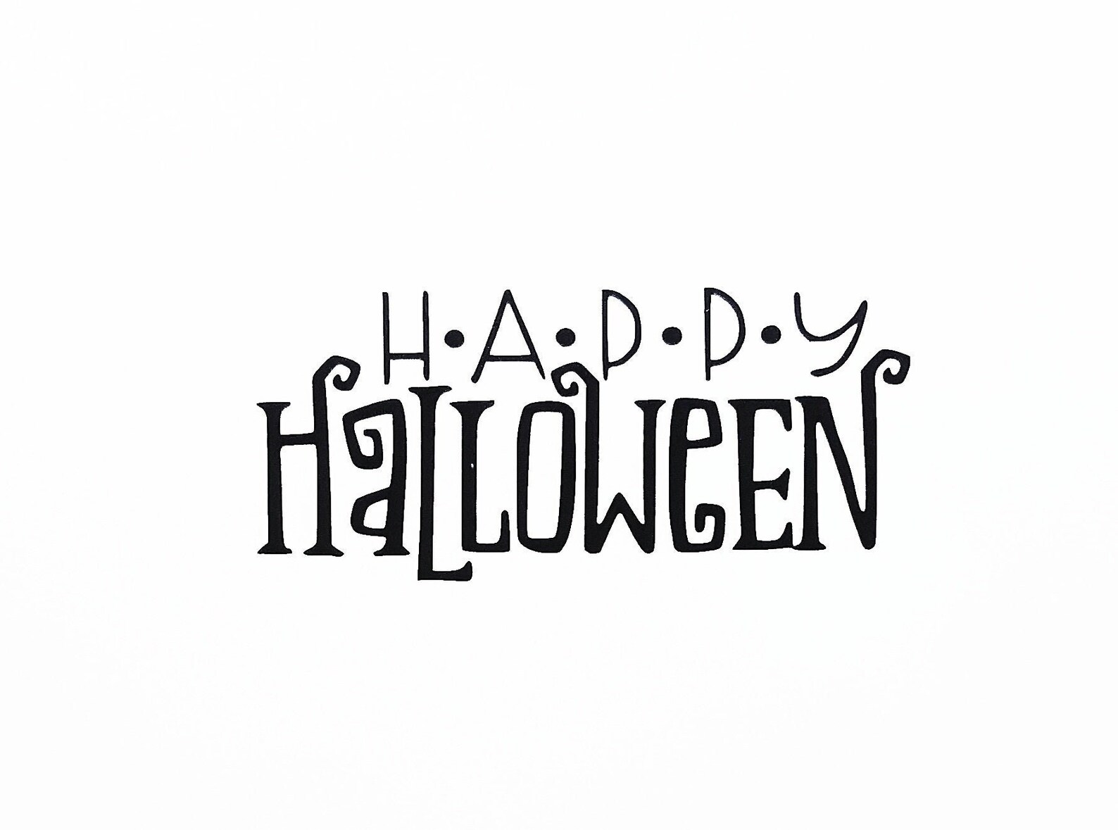 HAPPY HALLOWEEN Vinyl Decal Halloween Decor DIY Halloween Etsy