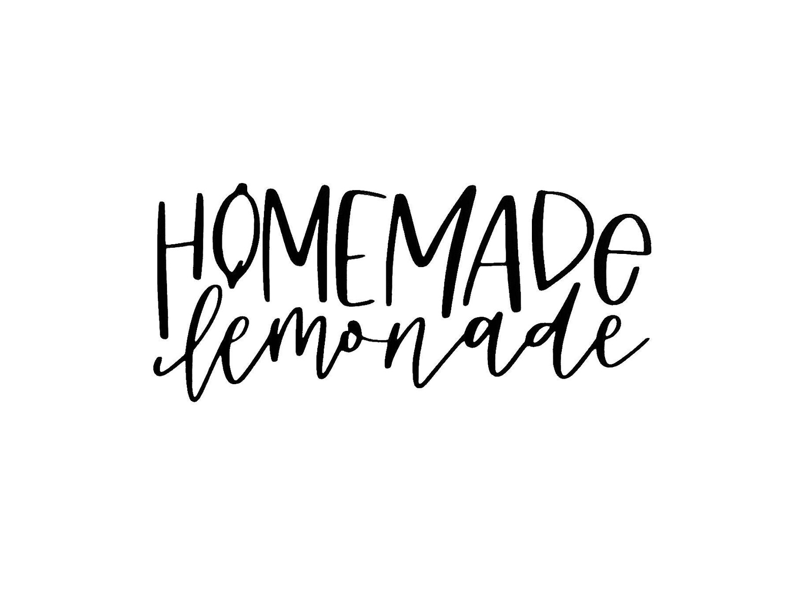 LEMONADE Decal Homemade Lemonade Decal for DIY Mini Sign Etsy
