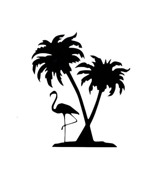 palm tree and flamingo svg palm tree and flamingo svg