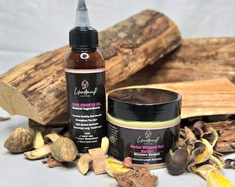 Strengthen & Anti Breakage Combos - Moisturing Hair Butter +Hair Grow Oil