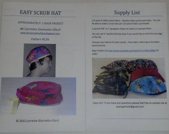 Easy Scrub Hat Pattern