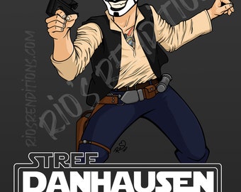 Danhausen - STREE WEES: Danhausen Strikes Back 11" x 14" Art Print