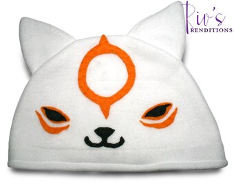 Okamiden - Chibiterasu Hat / Fleece Hat / Winter Hat / Okami Hat / Video Game Characters