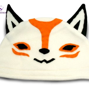 Okami - Amaterasu Hat / Fleece Hat / Winter Hat / Okami Fleece Hat / Video Game Characters