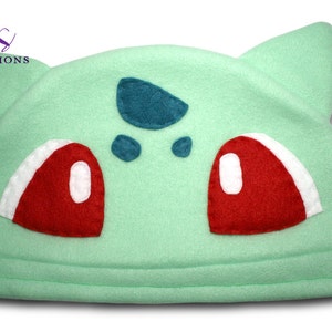 Fleece Pokemon Hat Bulbasaur Fleece Hat Super Cozy Beanie image 1
