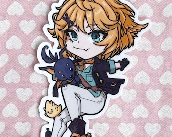 Dokibird D.A.D. and Dragoon / 3 Inch Vinyl Sticker / vtuber Sticker