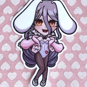 Henya the Genius Bunny VShojo / 3 Inch Vinyl Sticker / vtuber Sticker