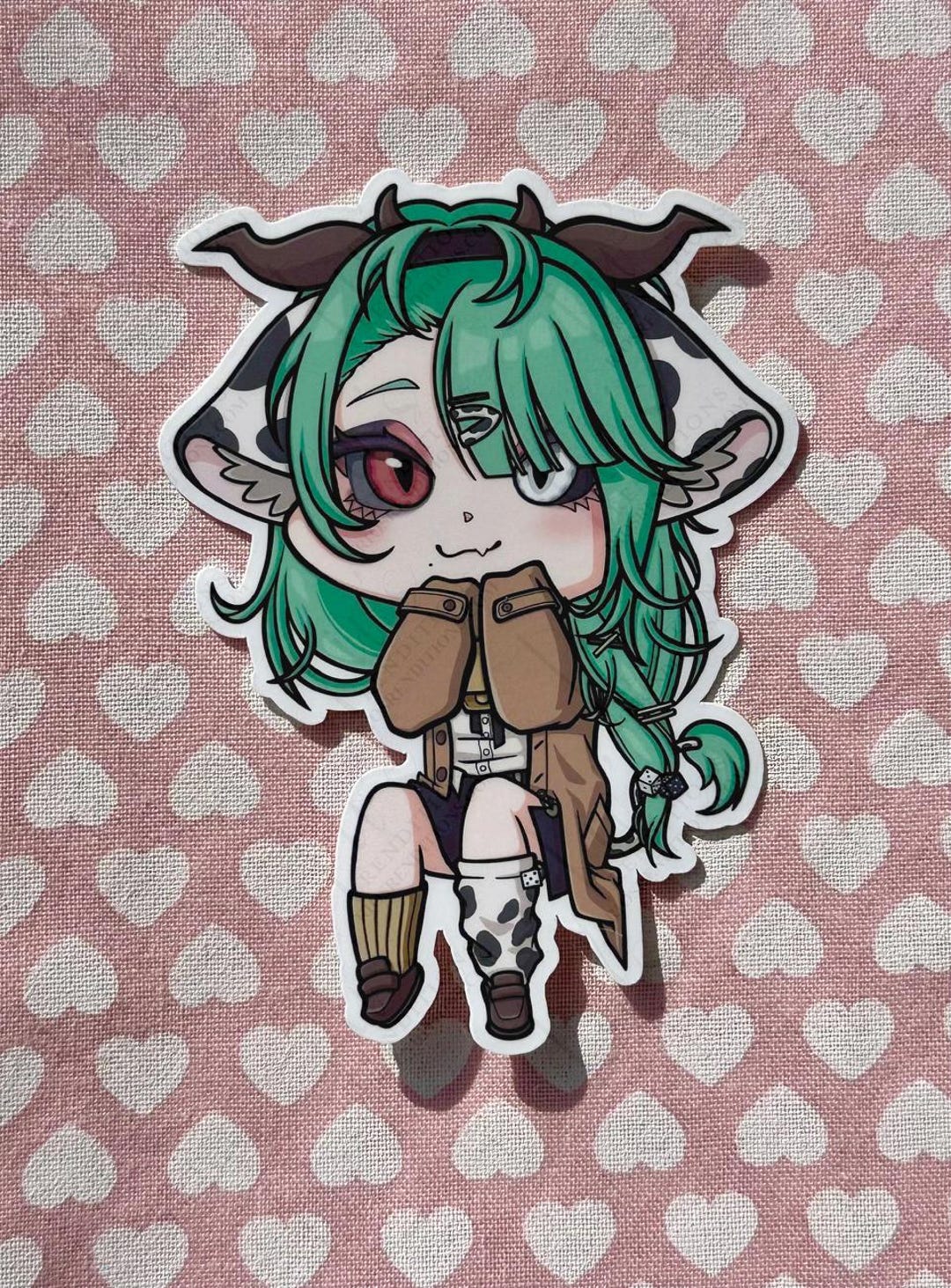 Crelly the Cow / 3 Inch Vinyl Sticker / Vtuber Sticker - Etsy