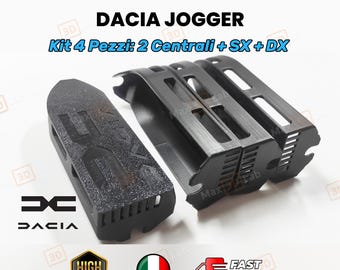 DACIA Jogger 2021-2024 エアコン吹き出し口デフレクター 4個セット：中央吹き出し口2個 + SX + DX吹き出し口デフレクター