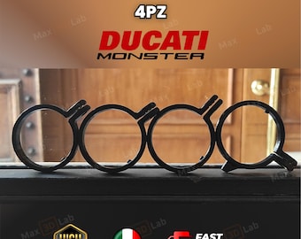 フェンダーサポートクランプ 4個セット Ducati Monster 800070127 800070133 ブラック