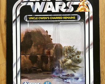 Figura de acción personalizada de Star Wars "Tío Owen"