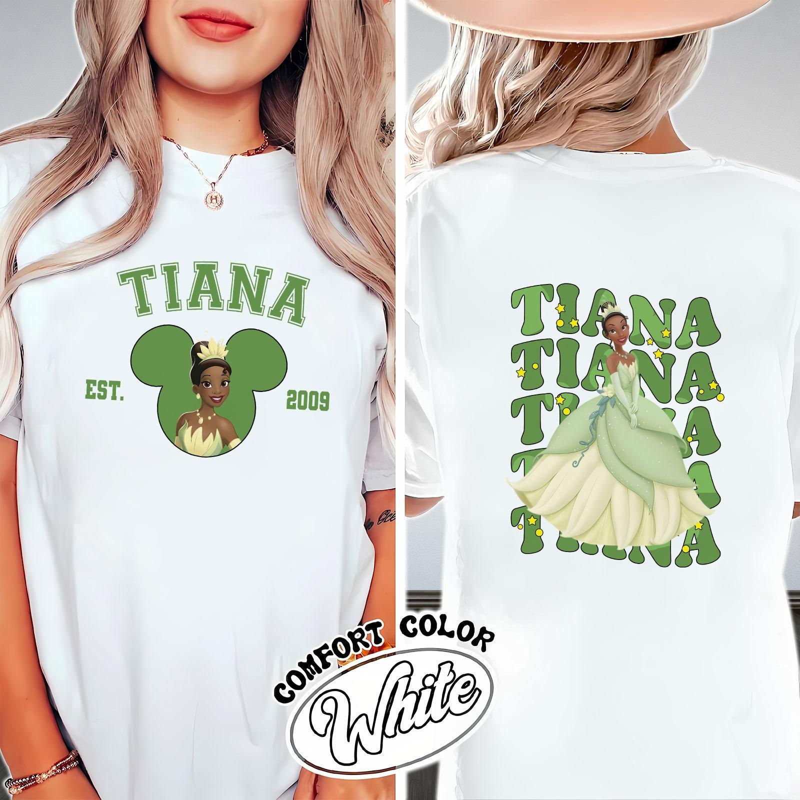 Discover Tiana Princess Double-Sided T-Shirt, Disney Princess Shirt For Her, Magic Kingdom Shirt, The Princess And The Frog Shirt