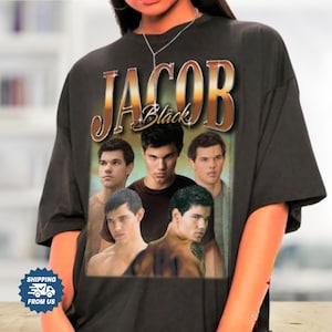 Comfort Colors Retro Jacob Black Shirt, Twilight Vampire Movie TShirt, Jacob Black Unisex Tee, Bella Swan Shirt, Vampire Shirt