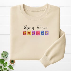 Boys of Tommen Embroidered Sweatshirt, Tommen Campus Hoodie, Johnny Kavanagh Fandom Crewneck, Gift For Her