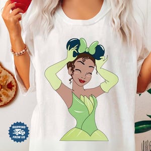 Comfort Colors Tiana Princess Shirt, The Princess And The Frog Tee For Her, Disney Tiana Tshirt Women, Disneyland Trip Unisex Shirt