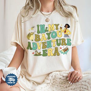 Comfort Colors Tiana Princess Shirt, Princess And Frog Tee For Her, In My Bayou Adventure Era Tshirt Women, Disneyland Trip Unisex Tee