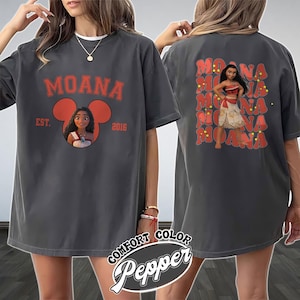 Komfort Farben Moana Prinzessin Tshirt, Disney Prinzessin Shirt für sie, Magic Kingdom Unisex Shirt, Moana Adventure Shirt, Disney Shirt