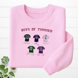 Boys of Tommen Embroidered Sweatshirt, Tommen College Unisex Hoodie, Johnny Kavanagh Embroidered Crewneck, Bookish Sweatshirt For Fan