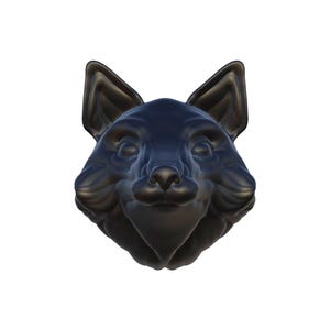 Sly Fox Head Wall Hanging – 3D Printed Modern Animal Decor | Woodland Nursery | Rustic Home Accent