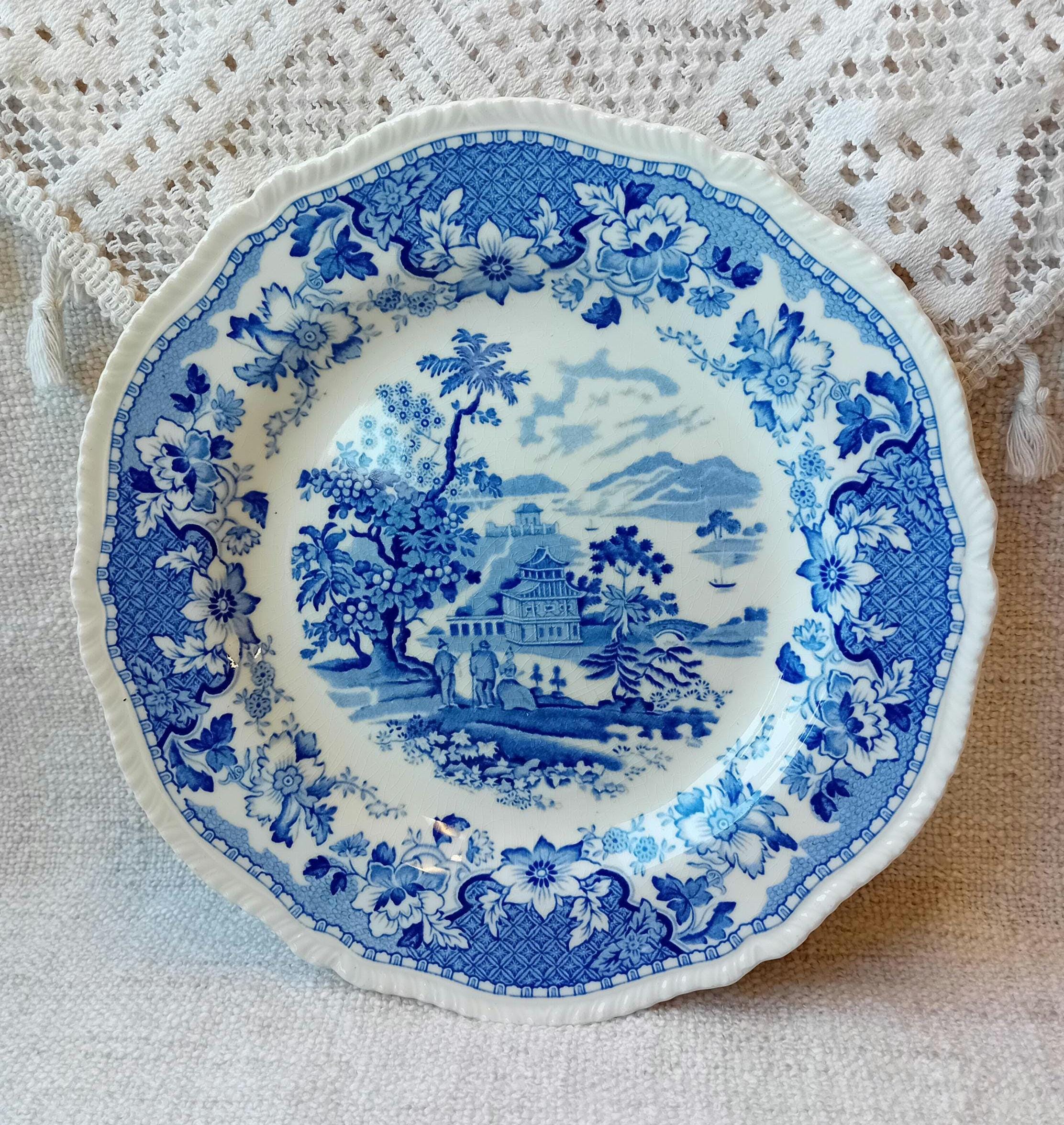 【BURSLEM】アンティーク　プレート BURSLEM】アンティーク プレート Burslem Fine China - Etsy