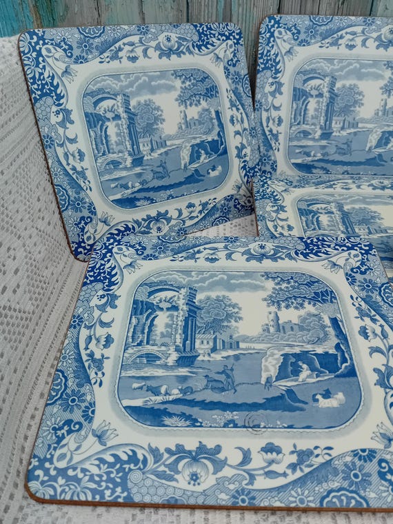 Spode Original Classic Blue Italian Design Small Placemat Set of