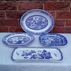 Antique blue willow - Etsy 日本