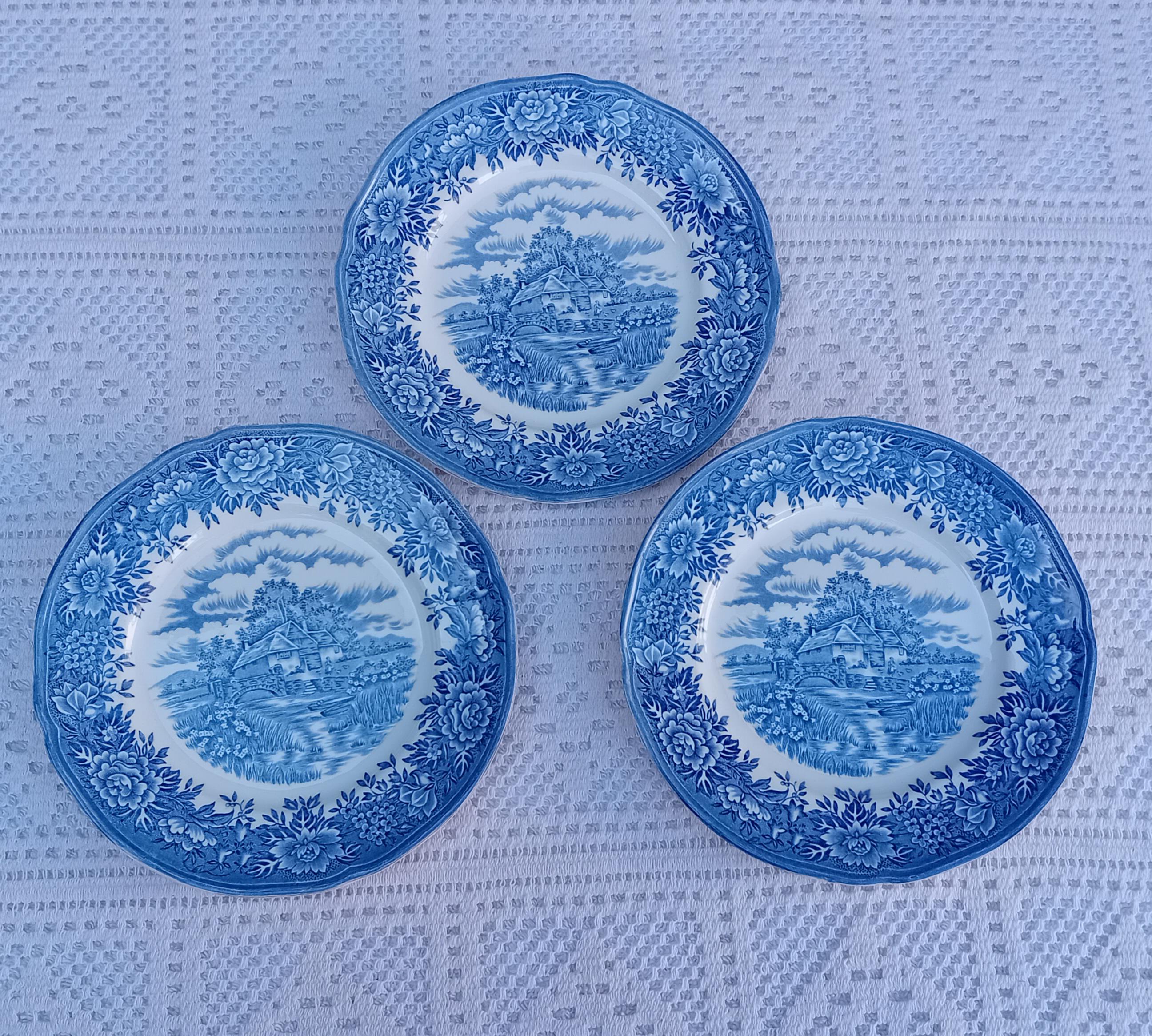 Blue English Village - Etsy