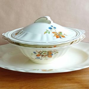 J&G Meaking &quot;Sunshine&quot; Tureen a Matching Serving Plate, an Art Deco Table Ware