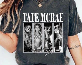 Diseño de camiseta vintage de la gira de Tate McRae, regalo para fans de la estrella del pop de los 90 (descarga digital)