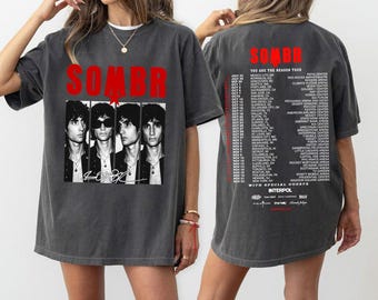 Camiseta, sudadera, sudadera con capucha y camiseta juvenil de la gira "You Are The Reason" de Comfort Colors SOMBR.