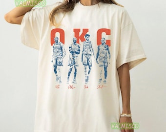 OKC Basketball Players Graphic Tee, Oklahoma City Thunder Fan Apparel