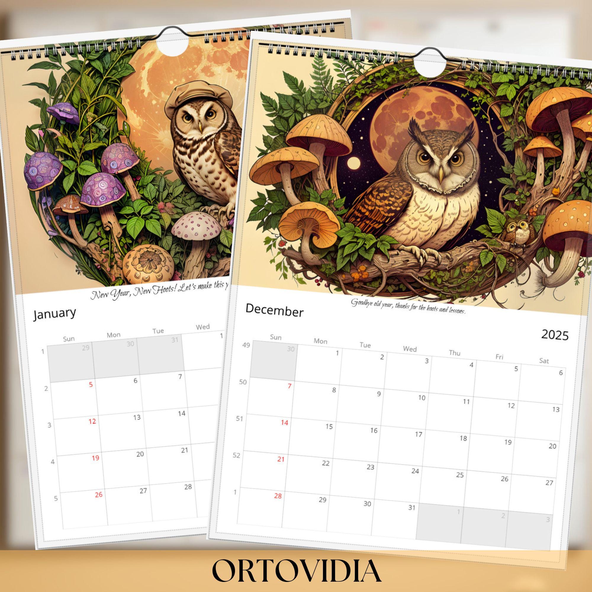 2025-calendar-late-night-hooters-for-night-owls-calendar-with-funny-quotes-by-ortovidia-top-search-trend-housewarming-gift-etsy