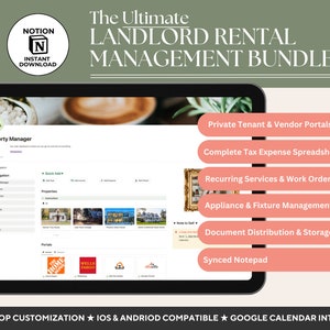Landlord Rental Property Spreadsheet Rental Manager Template Notion Real Estate Planner Rental Template Rental Checklist Landlord Template