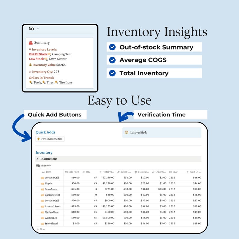 Order Tracker for Notion Order Template With Supply Order Book Order ...