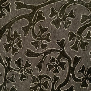 Moss Green Heavy Weight Silk Lurex Fabric (this listing is for 2 yards)