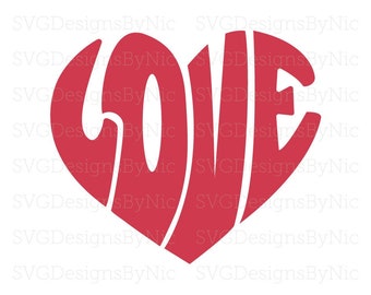 Love SVG, Heart, Anniversary, Wedding, Birthday, T-shirt, Gift, Cricut Svg Png Jpeg, Vector Digital Download
