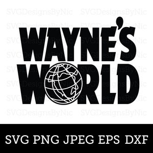 Waynes World SVG, retro film uit de jaren 90, Garth, Wayne, grappig T-shirt, Cricut SVG, png, jpeg, silhouet, vector digitale download