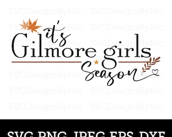 Gil Girls SVG, T-shirt Design, Tv Show SVG, Stars Hollow, Cricut SVG, Png, Jpeg, Sublimation, Silhouette, Vector Digital Download