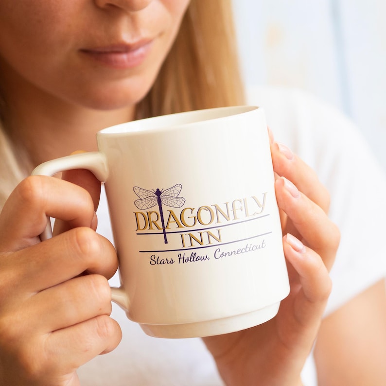Gilmore Girls Mug Cup Gift Dragonfly Inn Stars Hollow SVG PNG Cricut