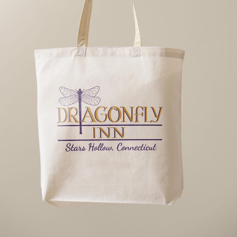 Gilmore Girls Tote Bag Dragonfly Inn Stars Hollow Gift SVG PNG Cricut