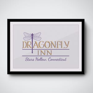 Dragonfly Inn Poster Stars Hollow Gilmore Girls SVG PNG Cricut