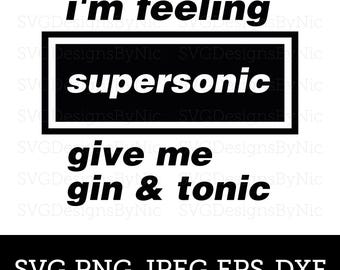 Supersonic SVG, Song Lyrics, BritPop, Manchester, Liam, Noel, Reunion, 2025 SVG, Rock n Roll, Guitar, Music, Cricut Svg Png Jpeg, Download