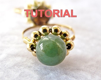 WIRE JEWELRY TUTORIAL-Wire Wrap Sparkly Daisy Ring