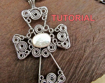 WIRE JEWELRY TUTORIAL - Wire Wrapped Cross Pendant