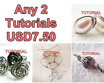 WIRE JEWELRY TUTORIAL Package - Any 2 Tutorials for USD7.50